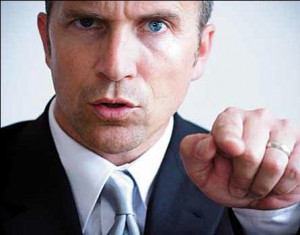 Man pointing finger at you accusingly