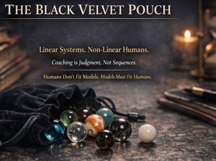 Invictus the black Velvet Pouch
