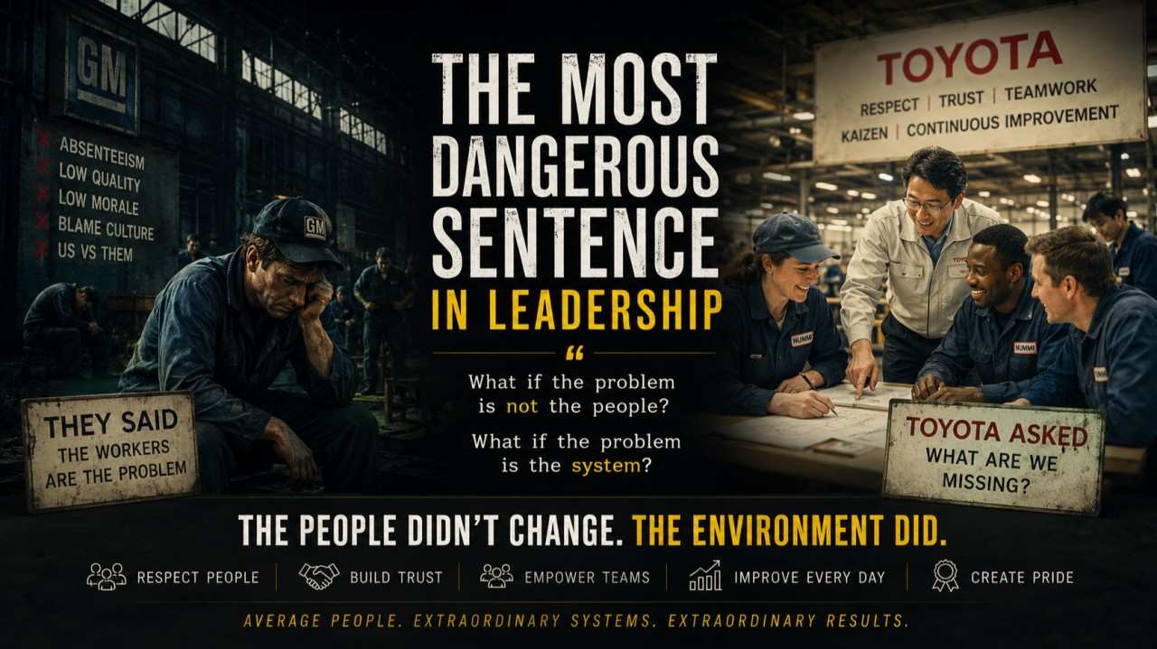 most dangerous sentence in leadership