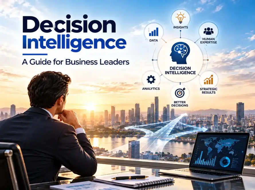Decision intelligence helping business leaders combine data, analytics, human expertise, and strategic insights.