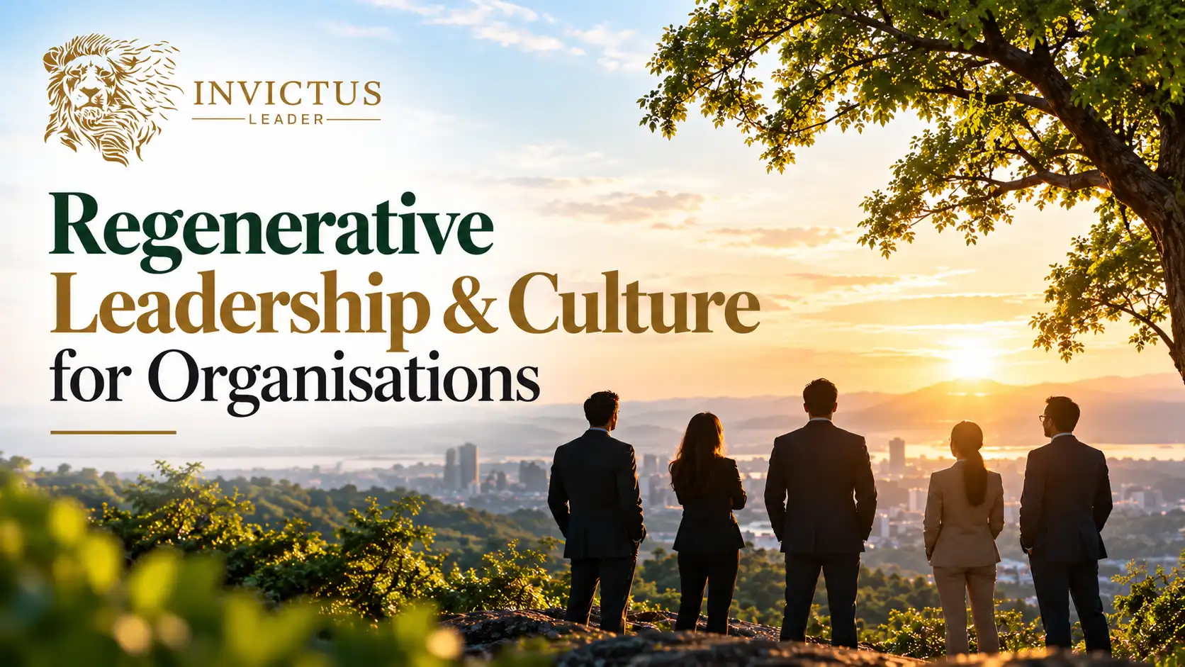 Leaders discussing regenerative leadership and culture in an organisation